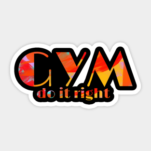 Gym training Sticker